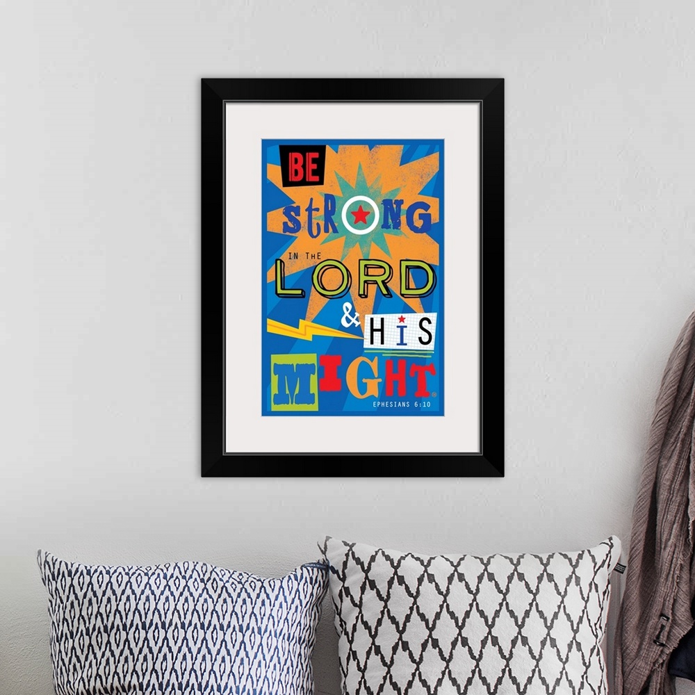A bohemian room featuring Channel your inner Super Powers with this inspirational art.