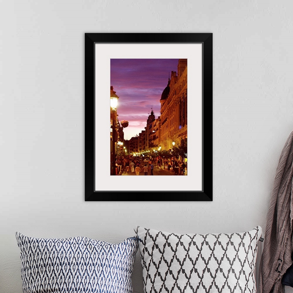 A bohemian room featuring Spain, Madrid, Calle Mayor, Calle Mayor, view from Plaza del Sol