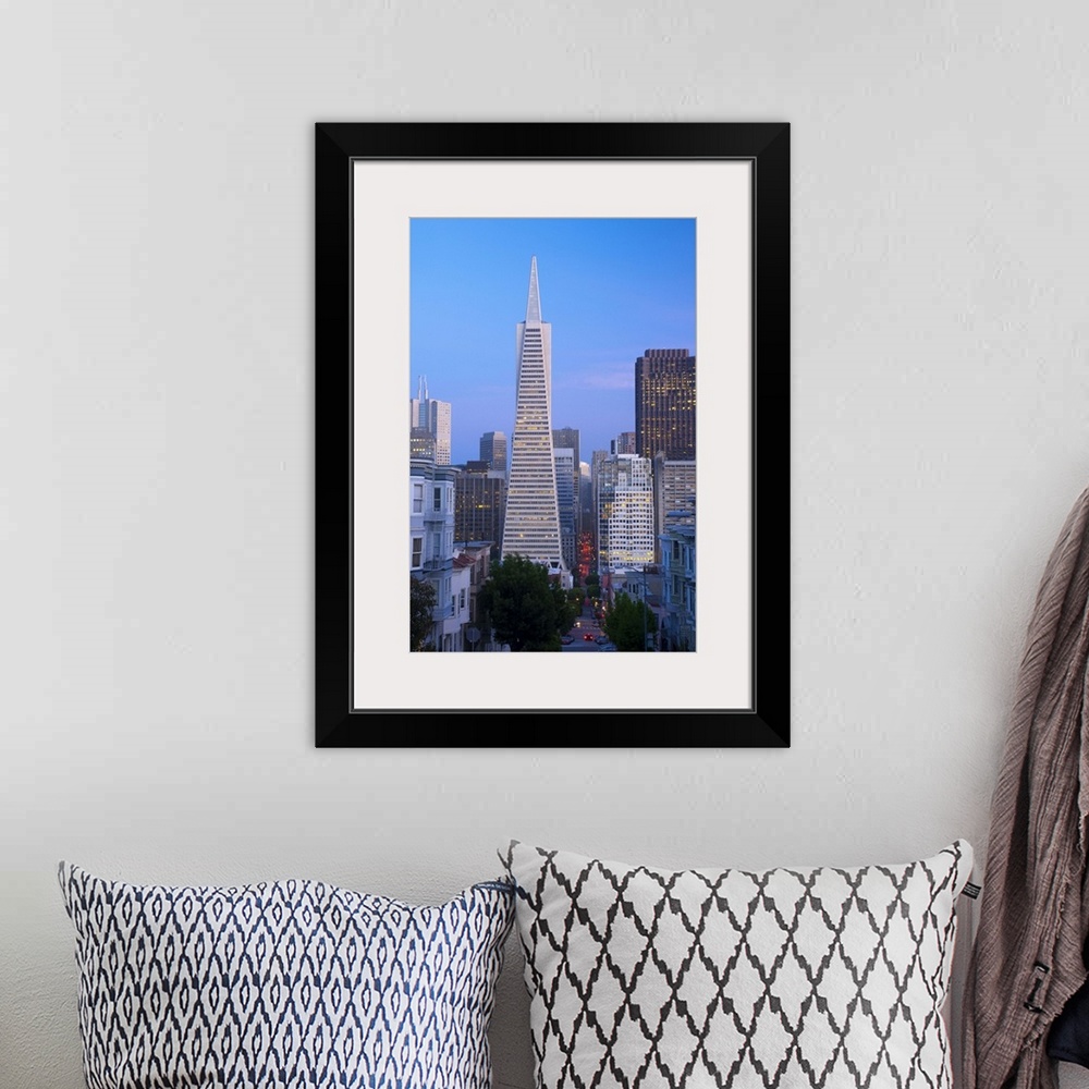 A bohemian room featuring USA, California, San Francisco, Downtown and TransAmerica Building from Telegraph Hill Historic D...