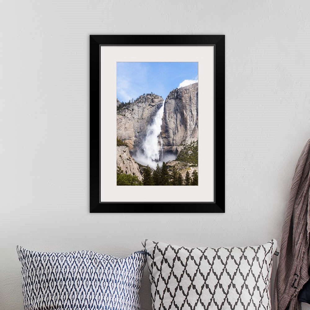 A bohemian room featuring Upper Yosemite fall, Yosemite National Park, California, USA