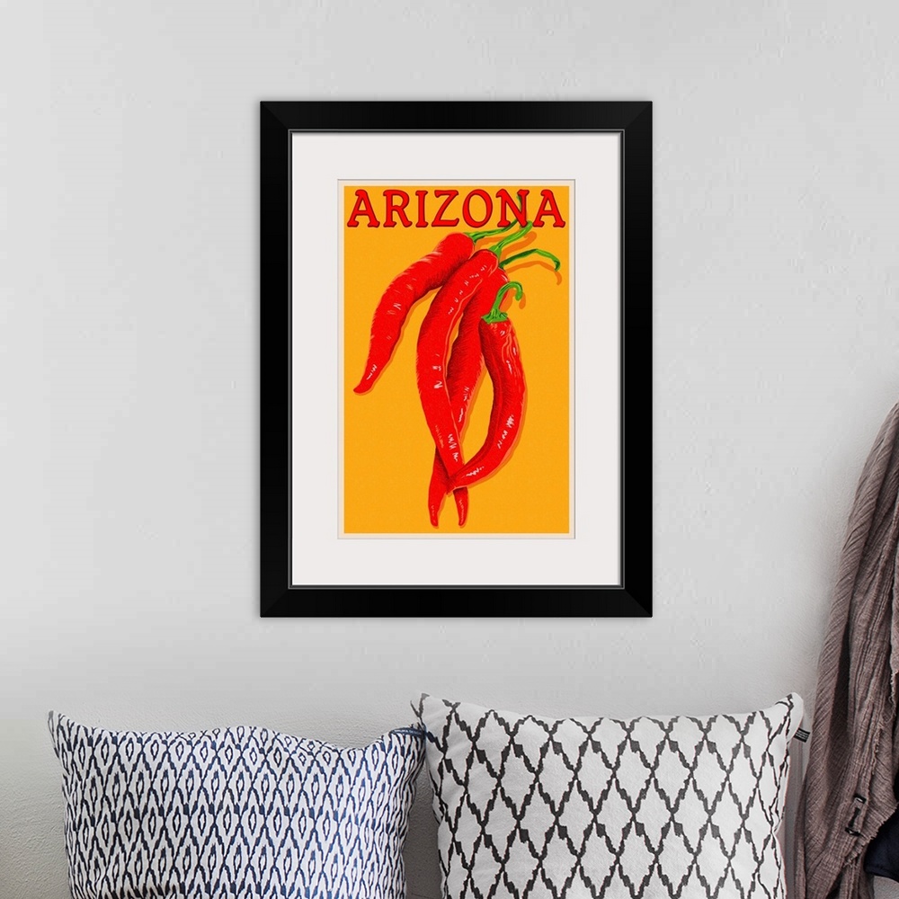A bohemian room featuring Arizona, Red Chili, Letterpress