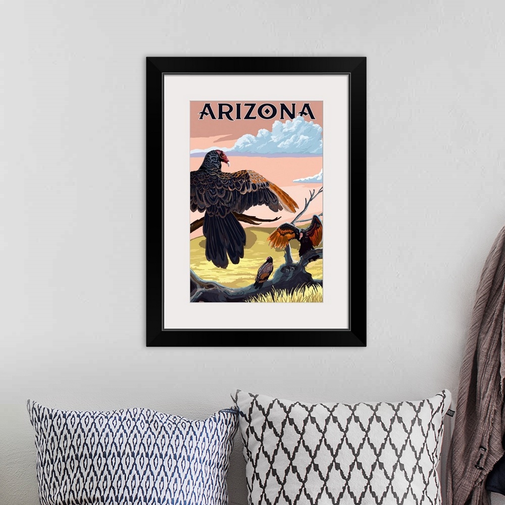 A bohemian room featuring Arizona Vultures