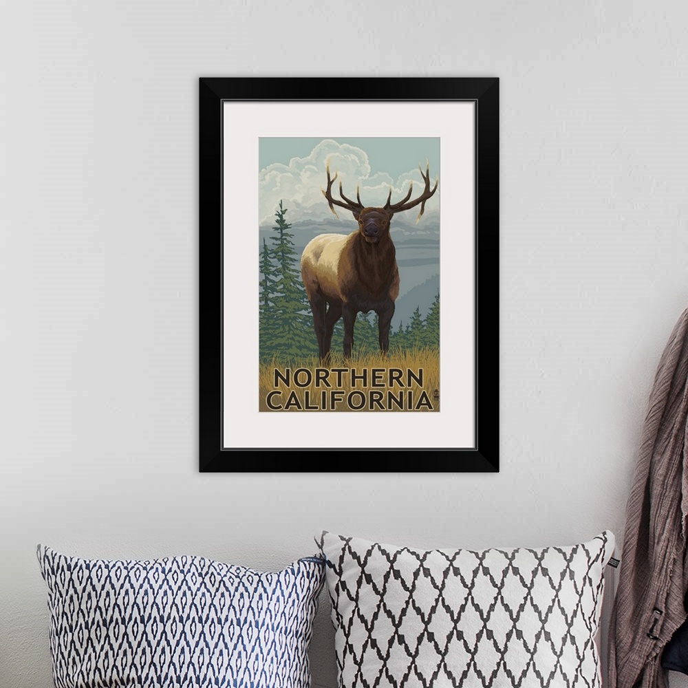A bohemian room featuring Northern California, Elk Scene
