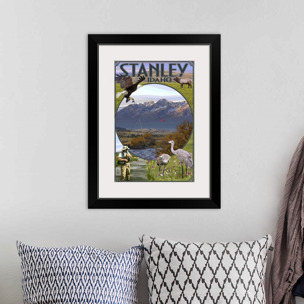 A bohemian room featuring Stanley, Idaho, Town Scenes