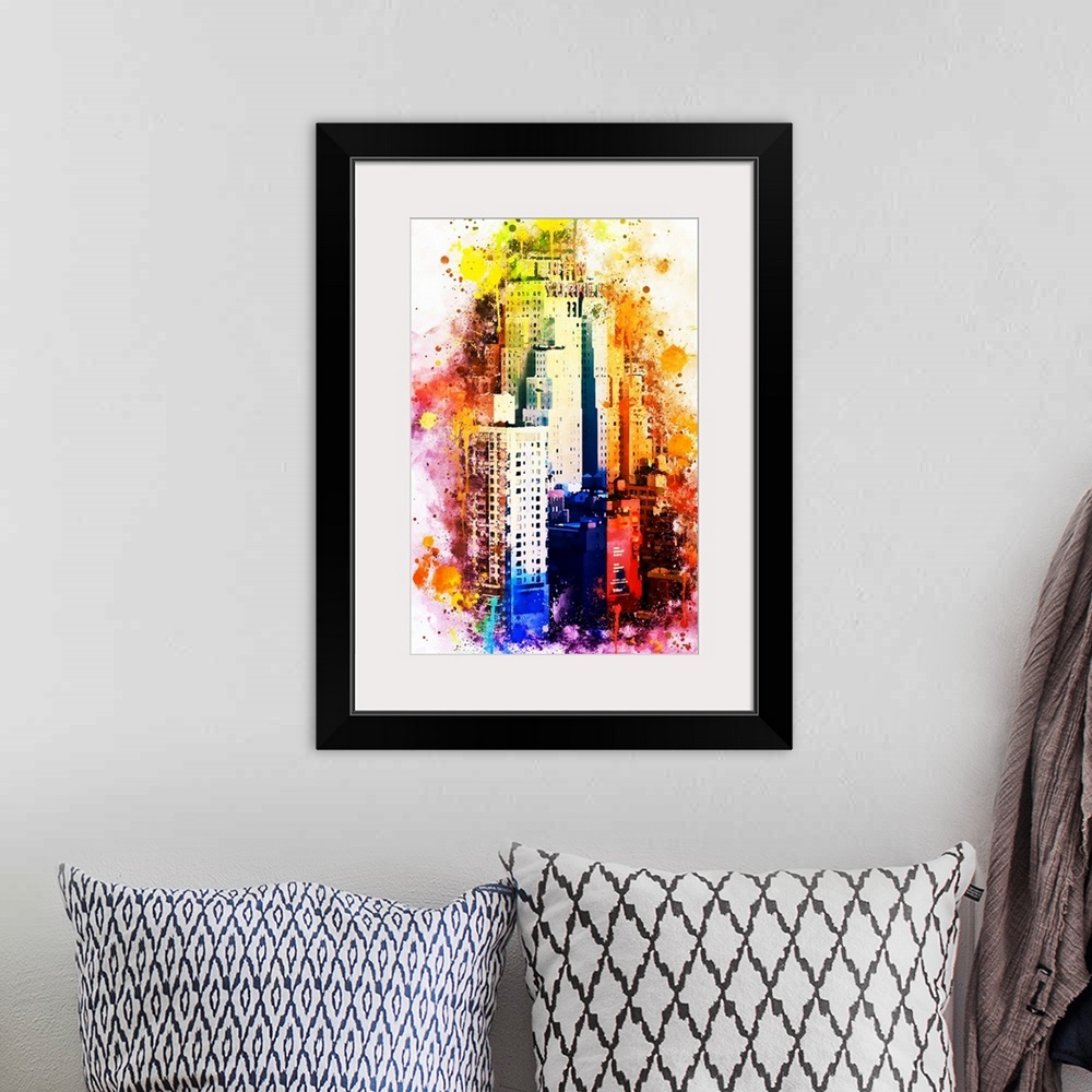 A bohemian room featuring NYC WATERCOLOR COLLECTION
by Philippe Hugonnard