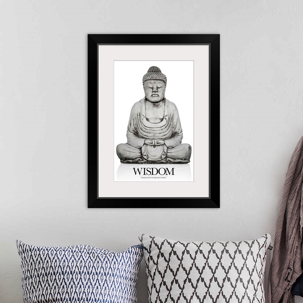 A bohemian room featuring Wisdom: Knowing yourself is the beginning to all wisdom.