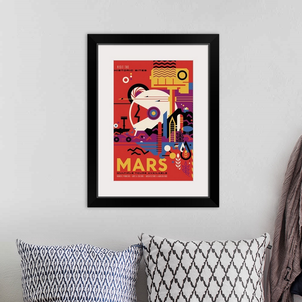 A bohemian room featuring NASA's Mars Exploration Program seeks to understand whether Mars was, is, or can be a habitable w...