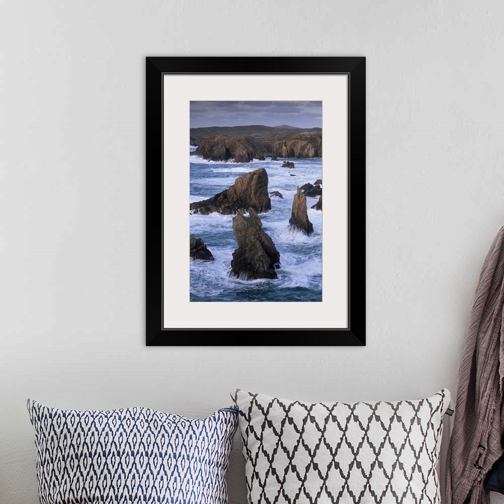 A bohemian room featuring Rugged west coast of Lewis, Isle of Lewis, Outer Hebrides, Scotland, UK