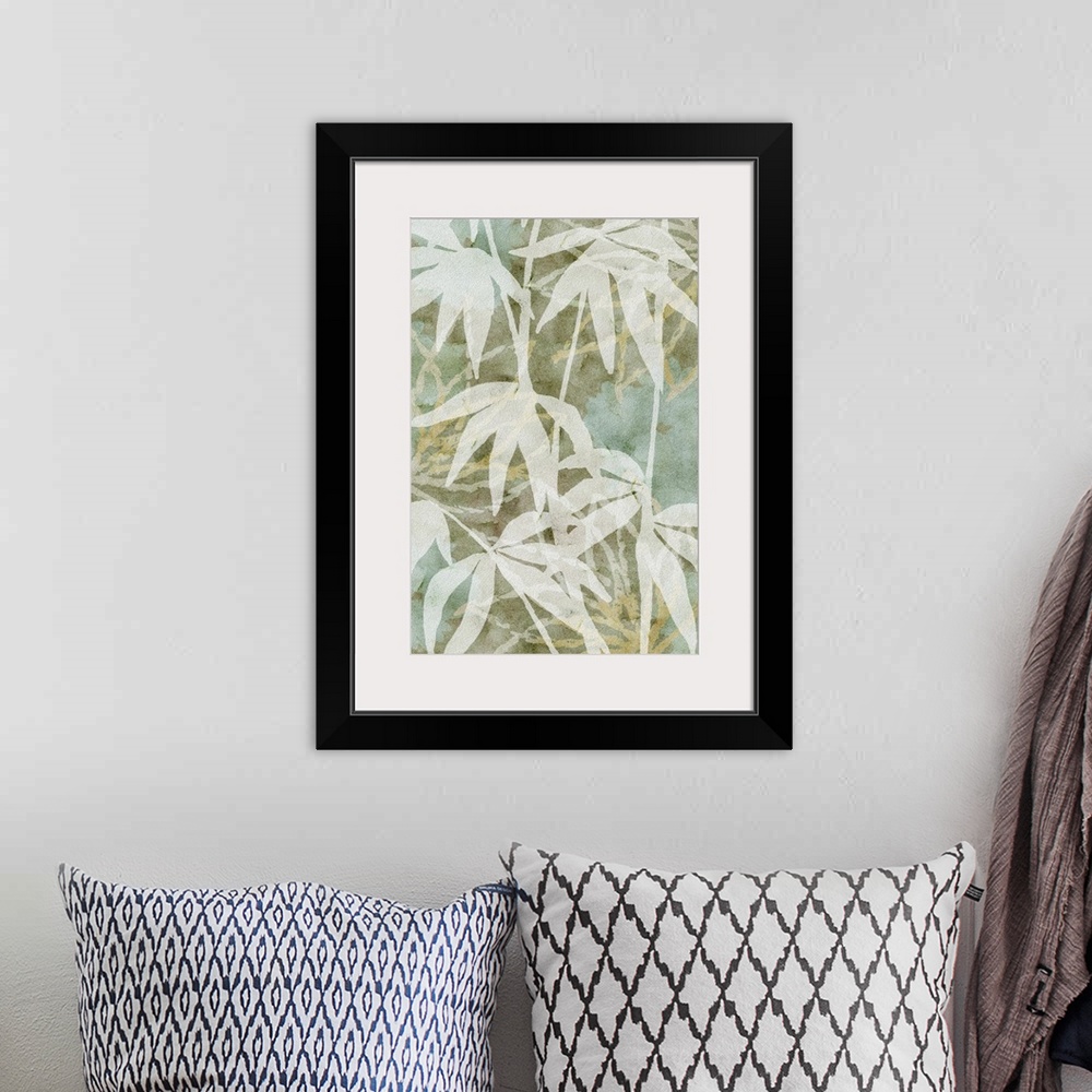 A bohemian room featuring Bamboo Leaves II