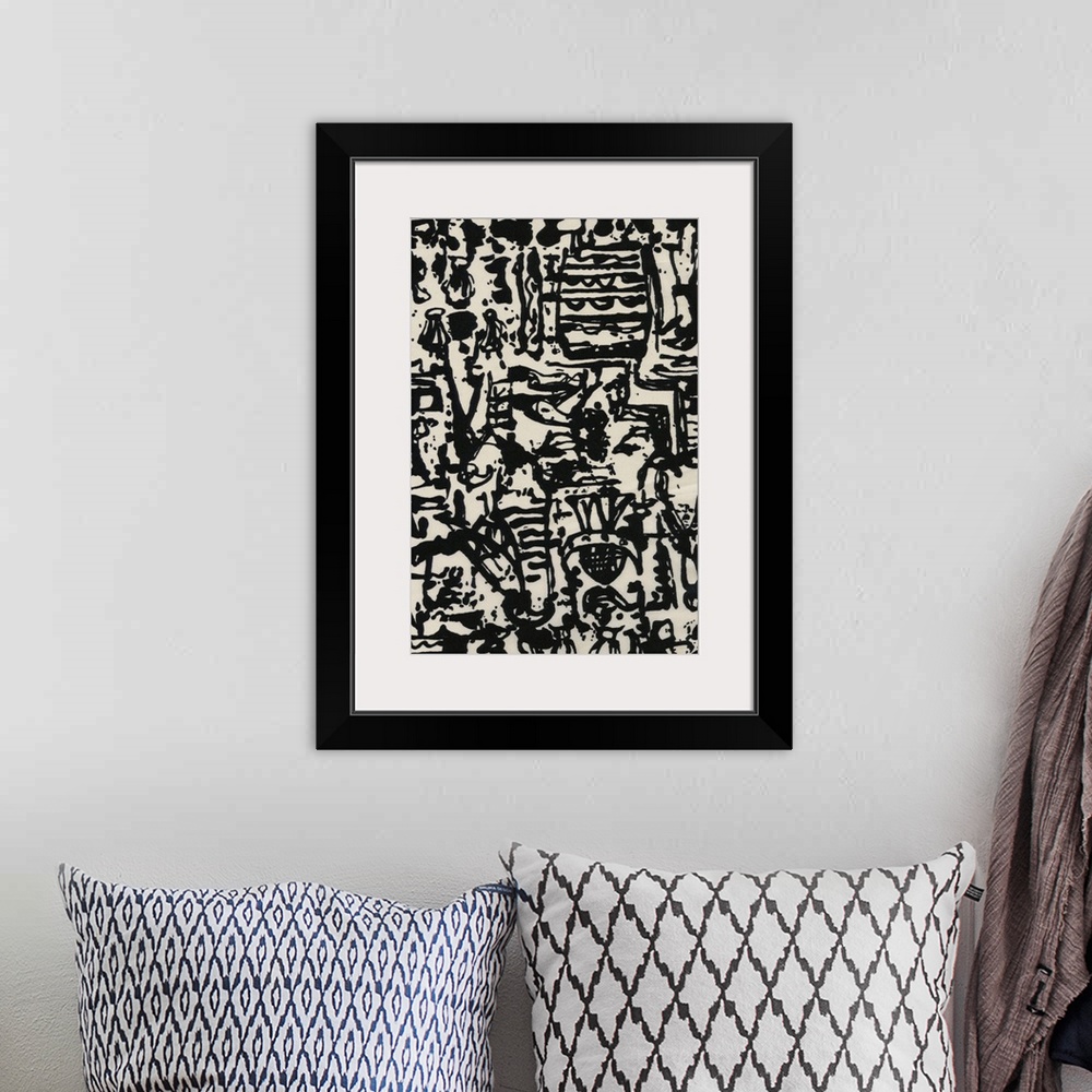 A bohemian room featuring Graphic Mod Abstract II