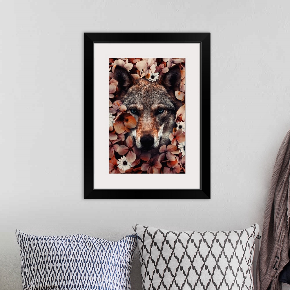 A bohemian room featuring Wolf