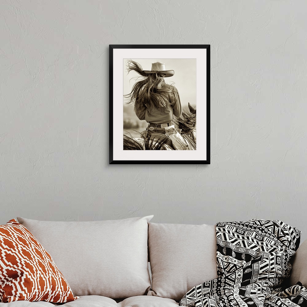 A bohemian room featuring Cowgirl