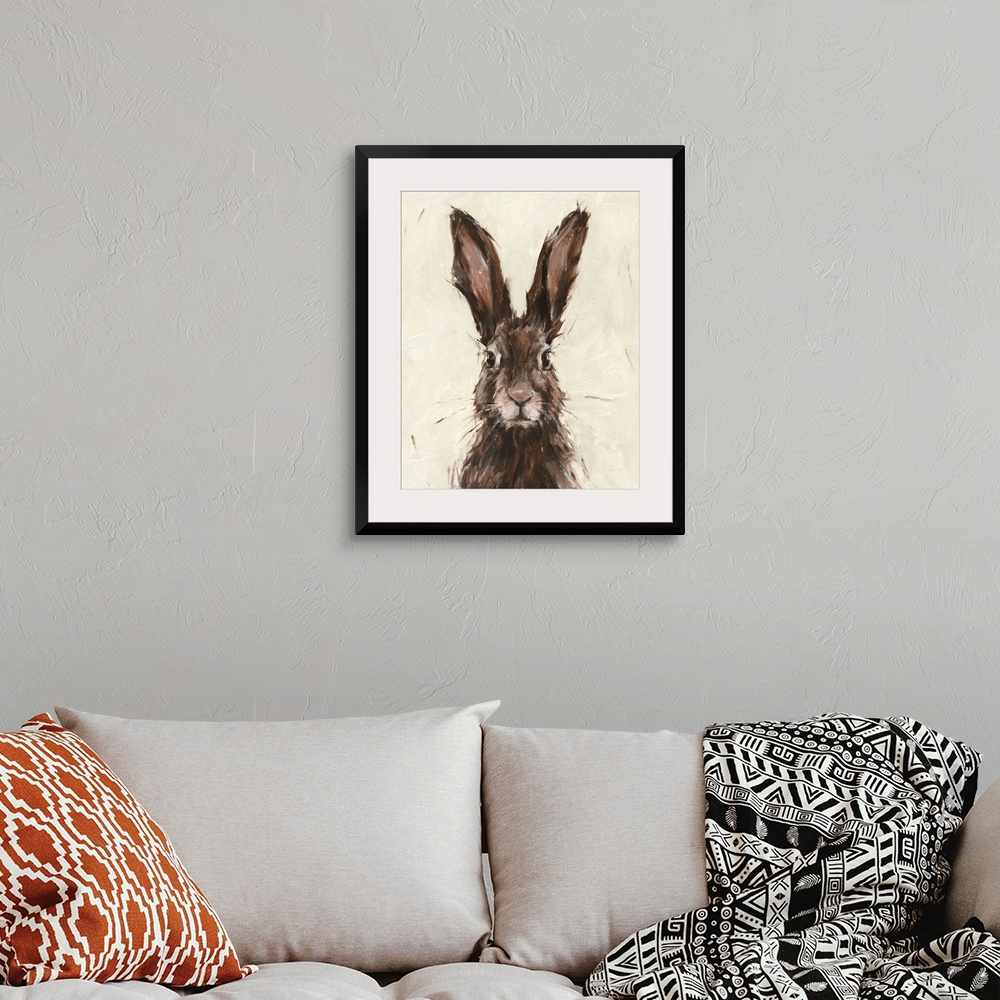 A bohemian room featuring European Hare I