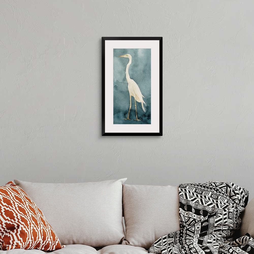 A bohemian room featuring Simple Egret I