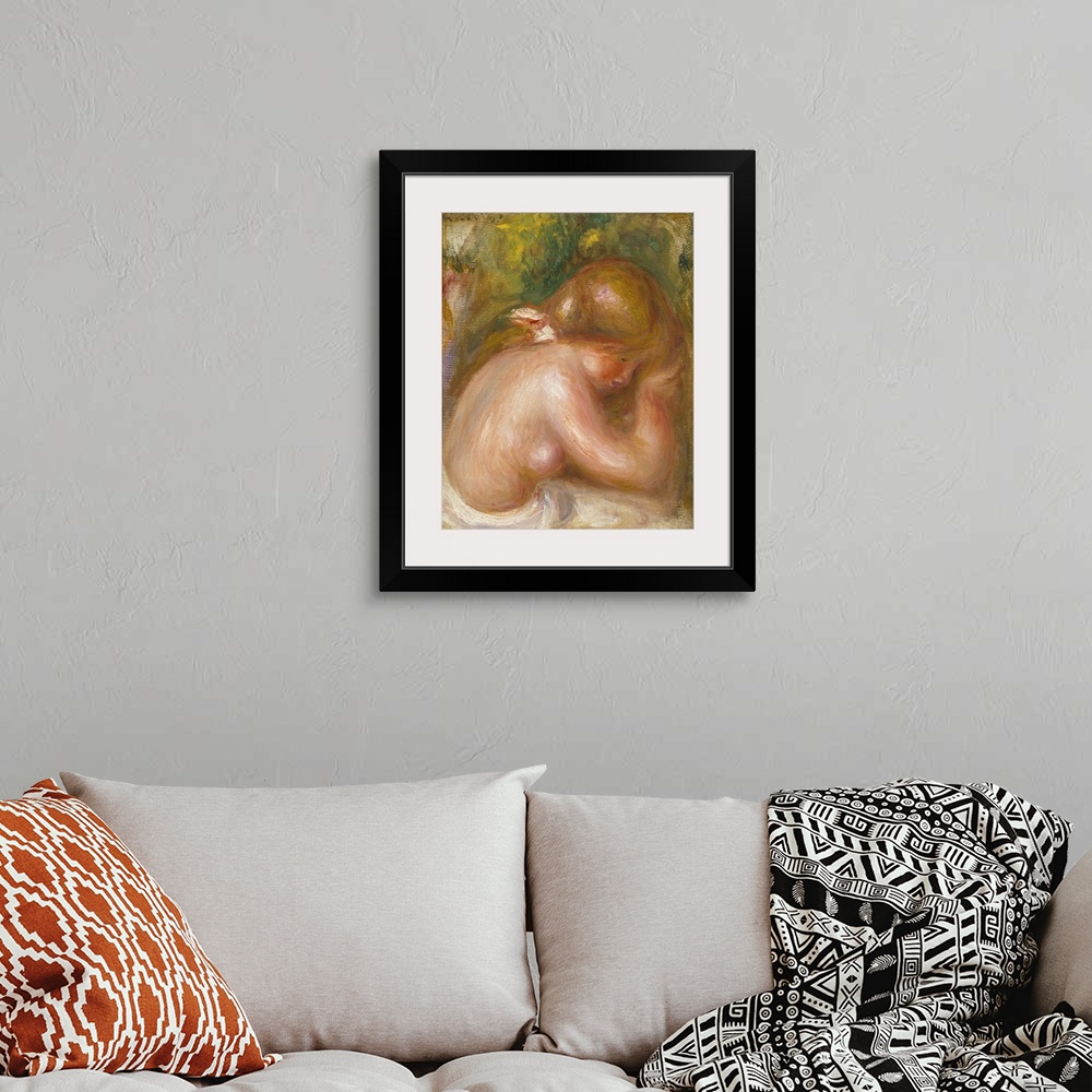 A bohemian room featuring Nude Torso Of Young Girl (Torse Nu De Jeune Fille), 191012 (Originally oil on canvas)