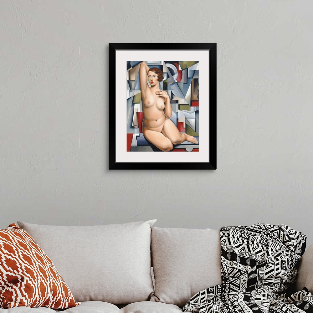 A bohemian room featuring Seated Cubist Nude
