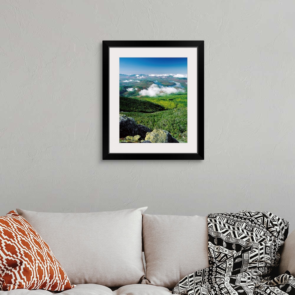 A bohemian room featuring US, New York State, Adirondack State Park, Lake Placid, view from Whiteface Mount