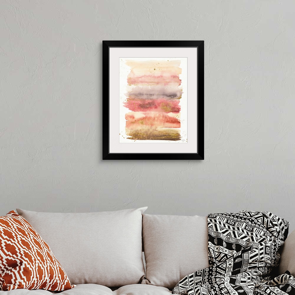 A bohemian room featuring Desert Blooms Abstract I