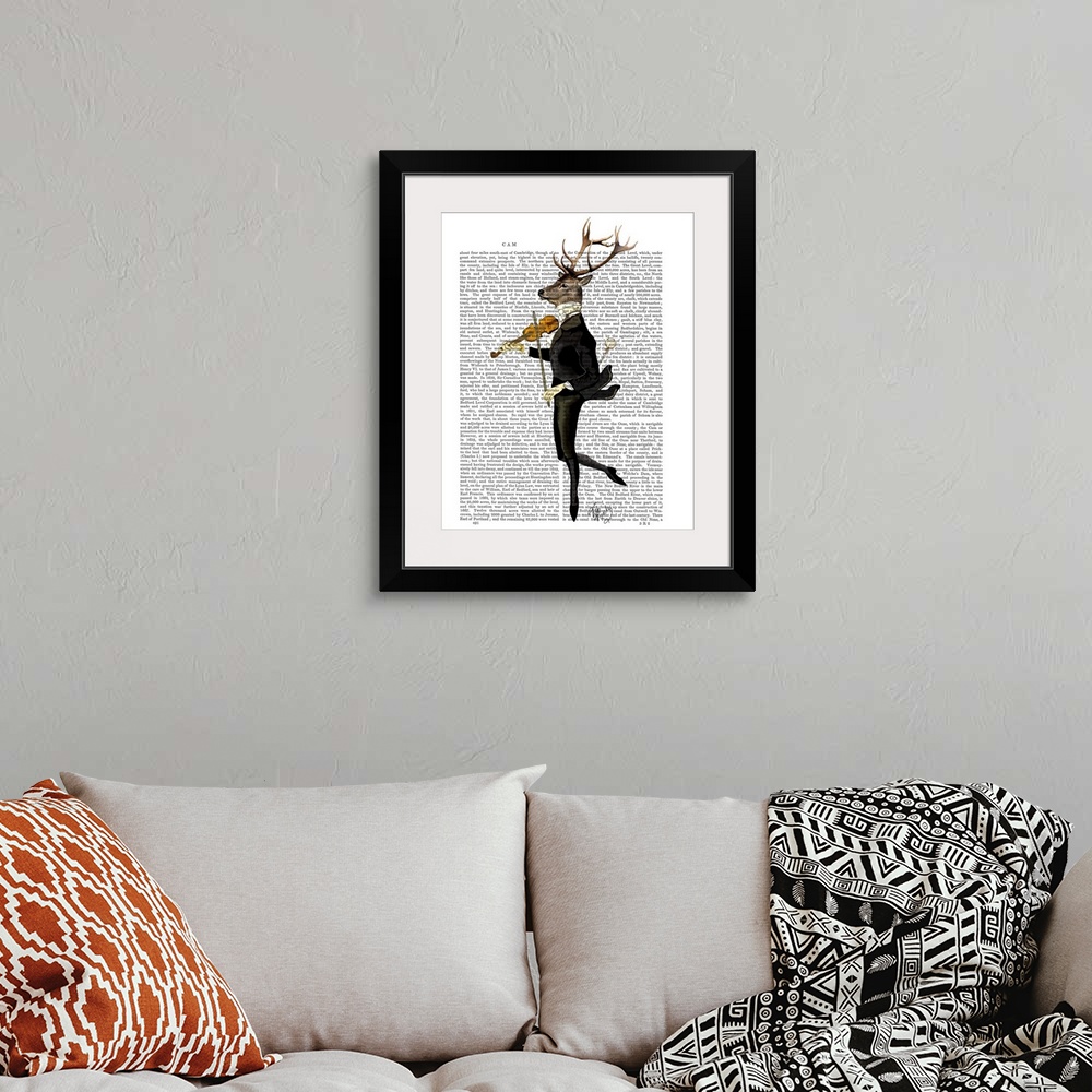A bohemian room featuring Dancing Deer with Violin