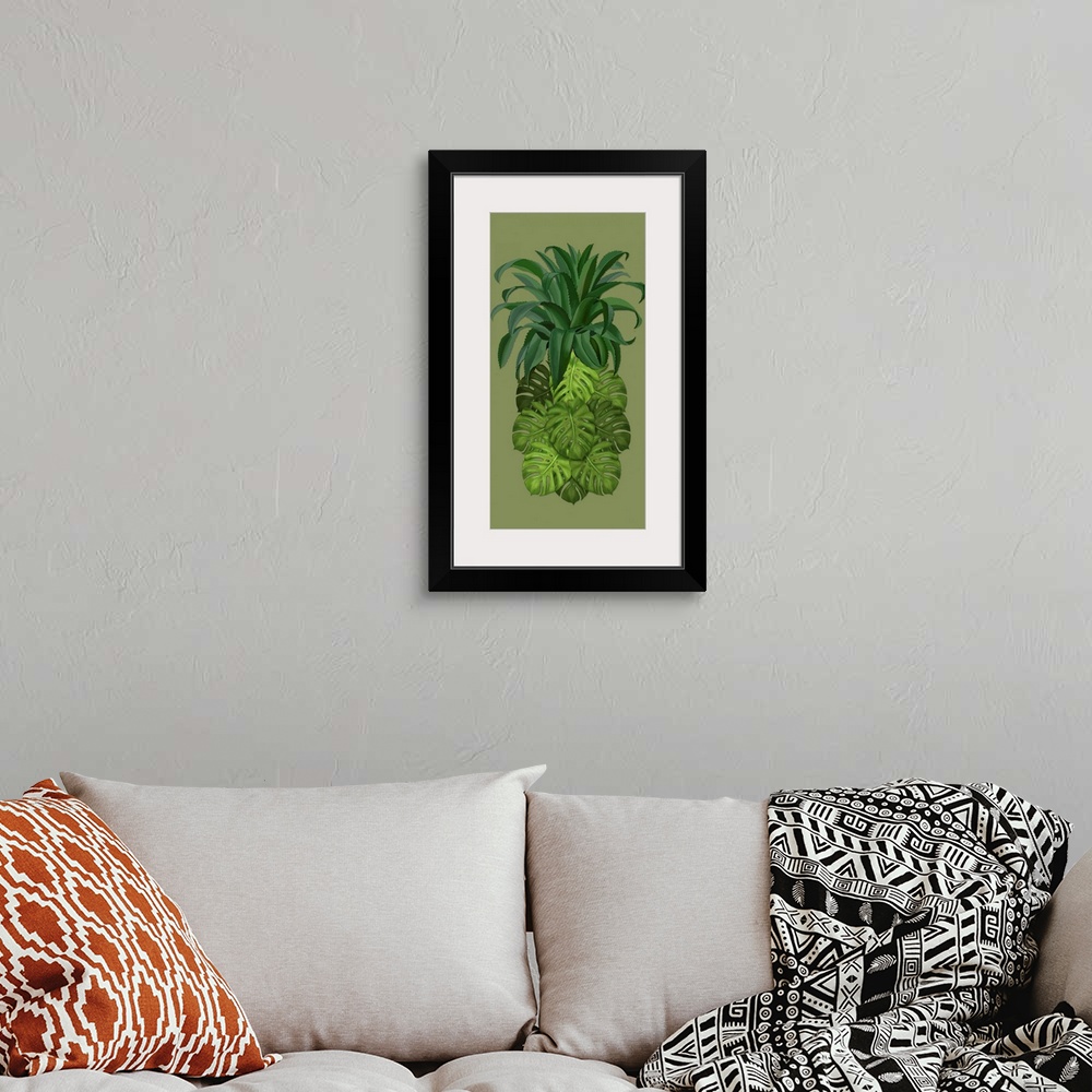 A bohemian room featuring FabFunky Palm Collection B