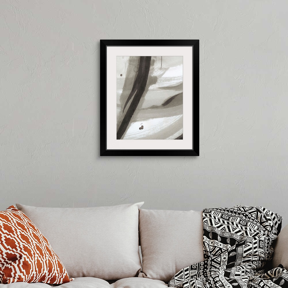 A bohemian room featuring Ink Abstract IV