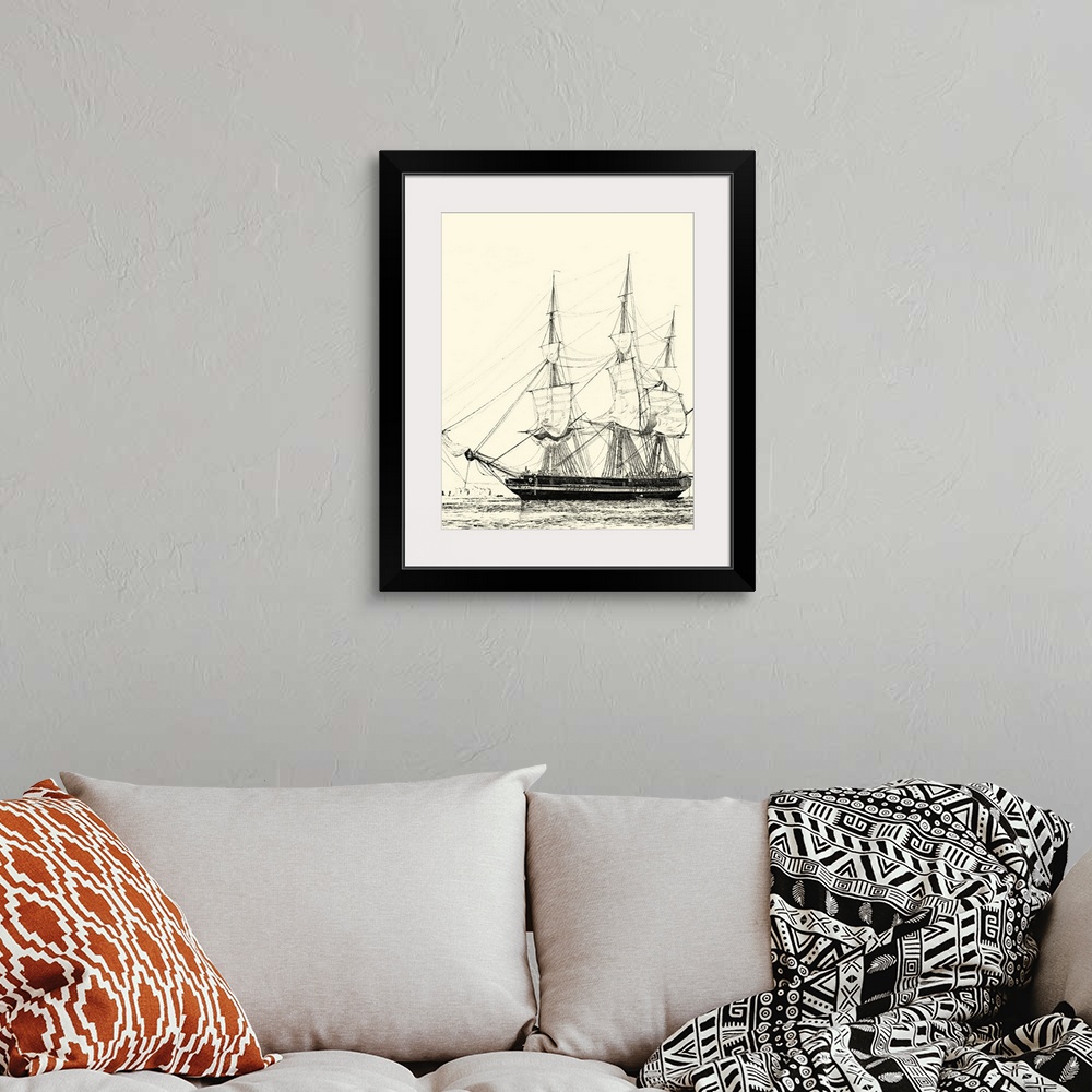 A bohemian room featuring Ships and Sails V