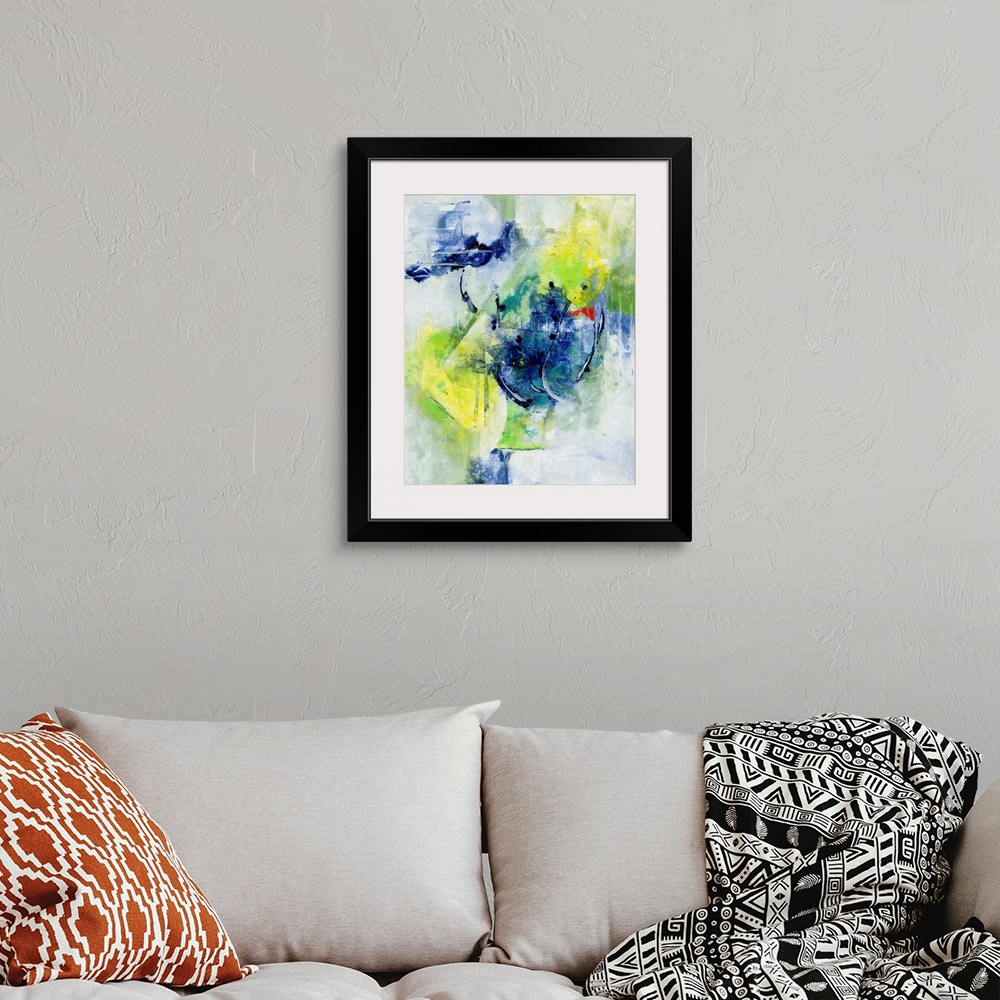 A bohemian room featuring Springtime Abstract II