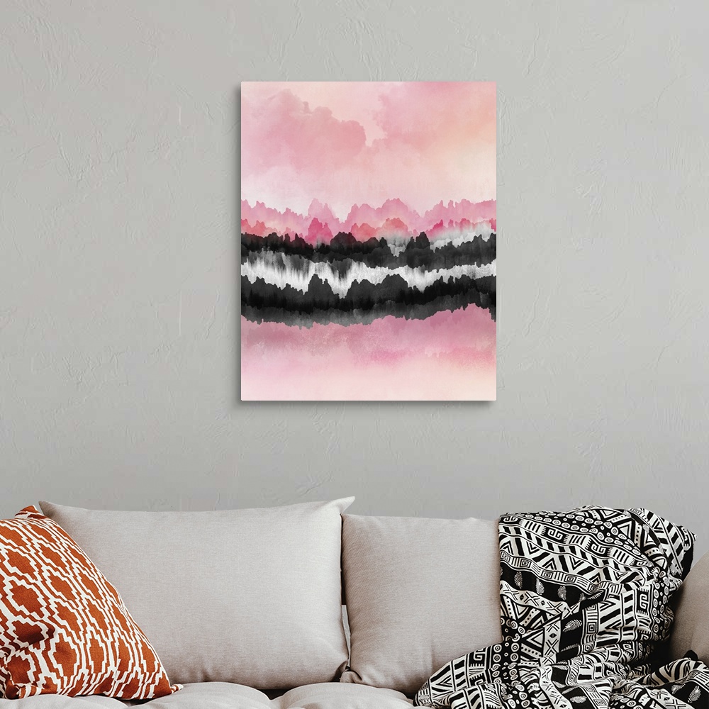 pink mountains Wall Art, Canvas Prints, Framed Prints, Wall Peels ...
