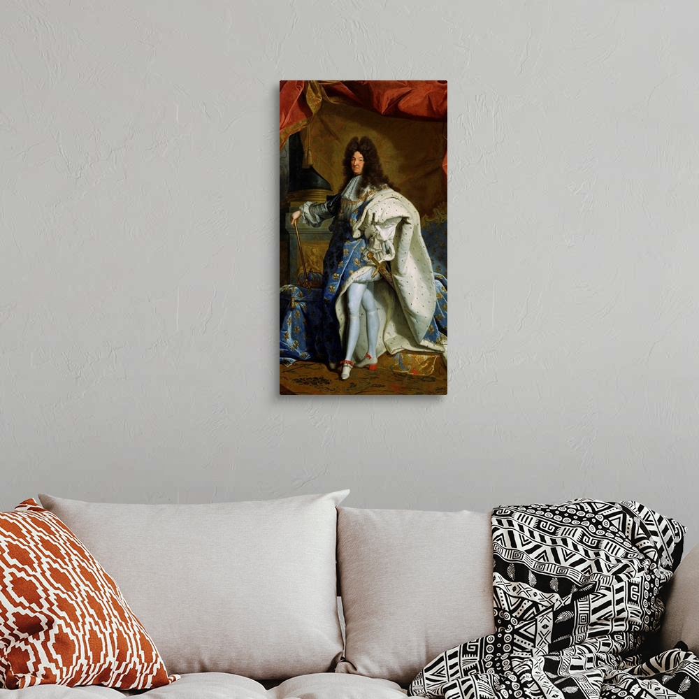 Portrait of the French king Louis XIV painted in 1701 by the French painter  Hyacinthe Rigaud Poster Print Canvas Painting Poster - AliExpress
