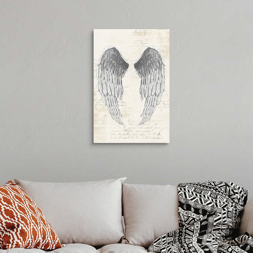Angel Wings I Wall Art Canvas Prints Framed Prints Wall Peels