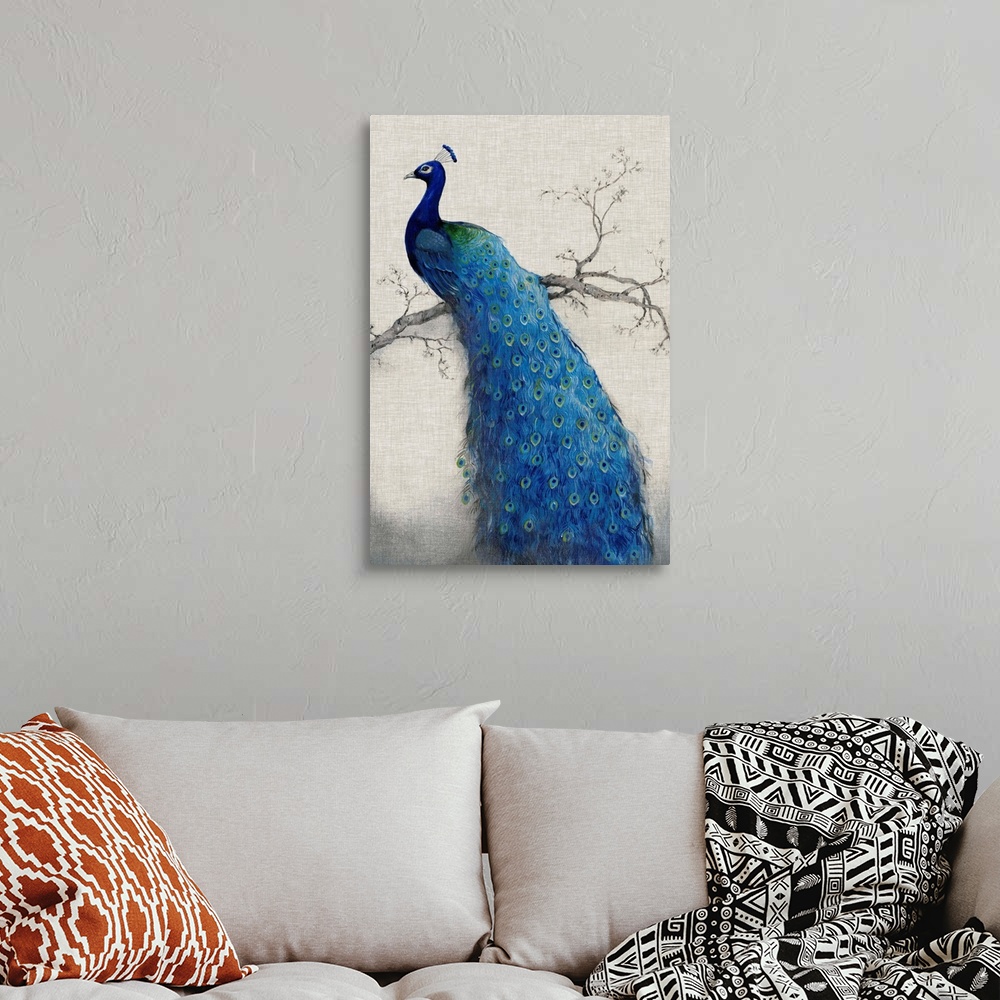 Peacock Blue II Wall Art, Canvas Prints, Framed Prints, Wall Peels ...