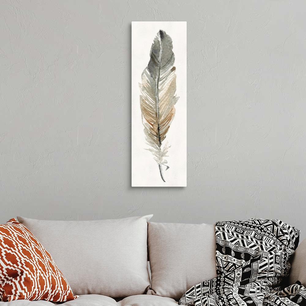 A bohemian room featuring Neutral Feather I