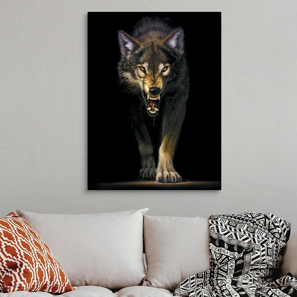 Stalking Wolf Wall Art, Canvas Prints, Framed Prints, Wall Peels ...