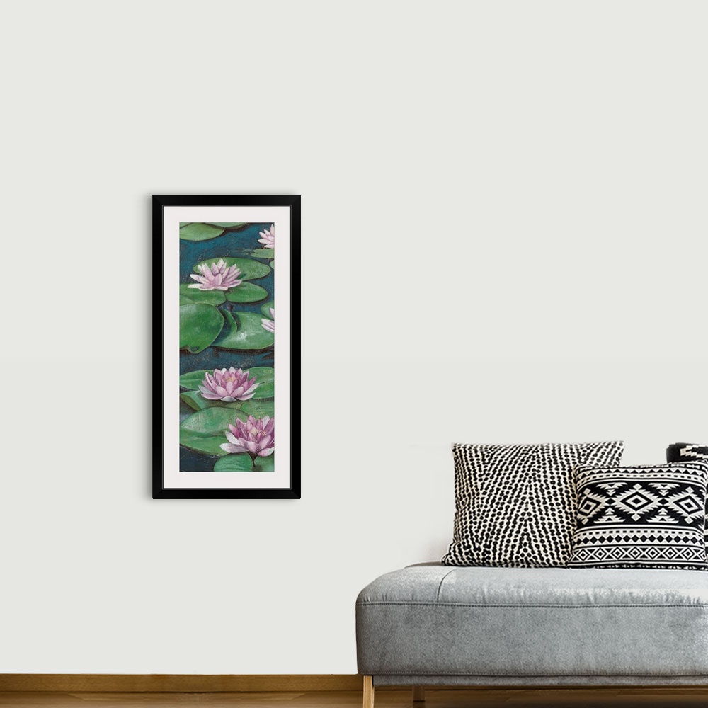 A bohemian room featuring Tranquil Lilies I
