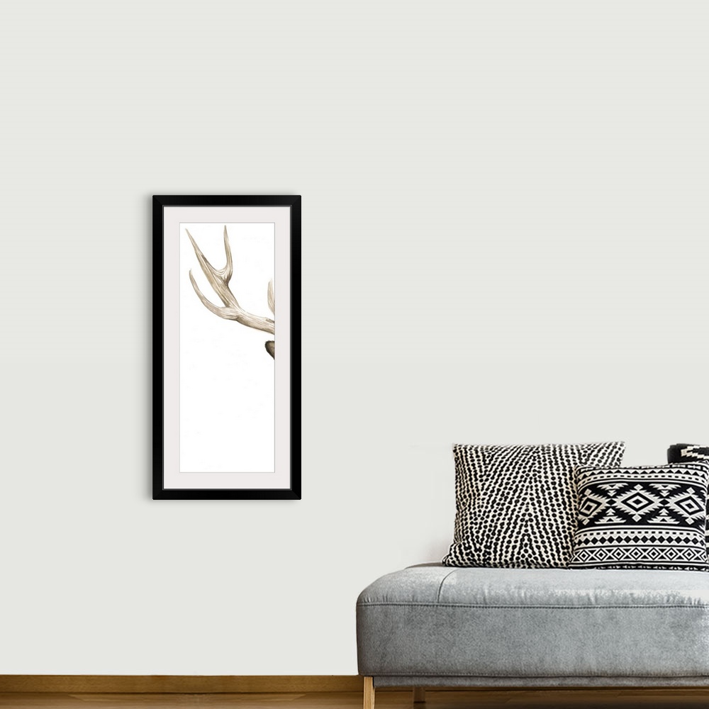 A bohemian room featuring Triptych Elk I