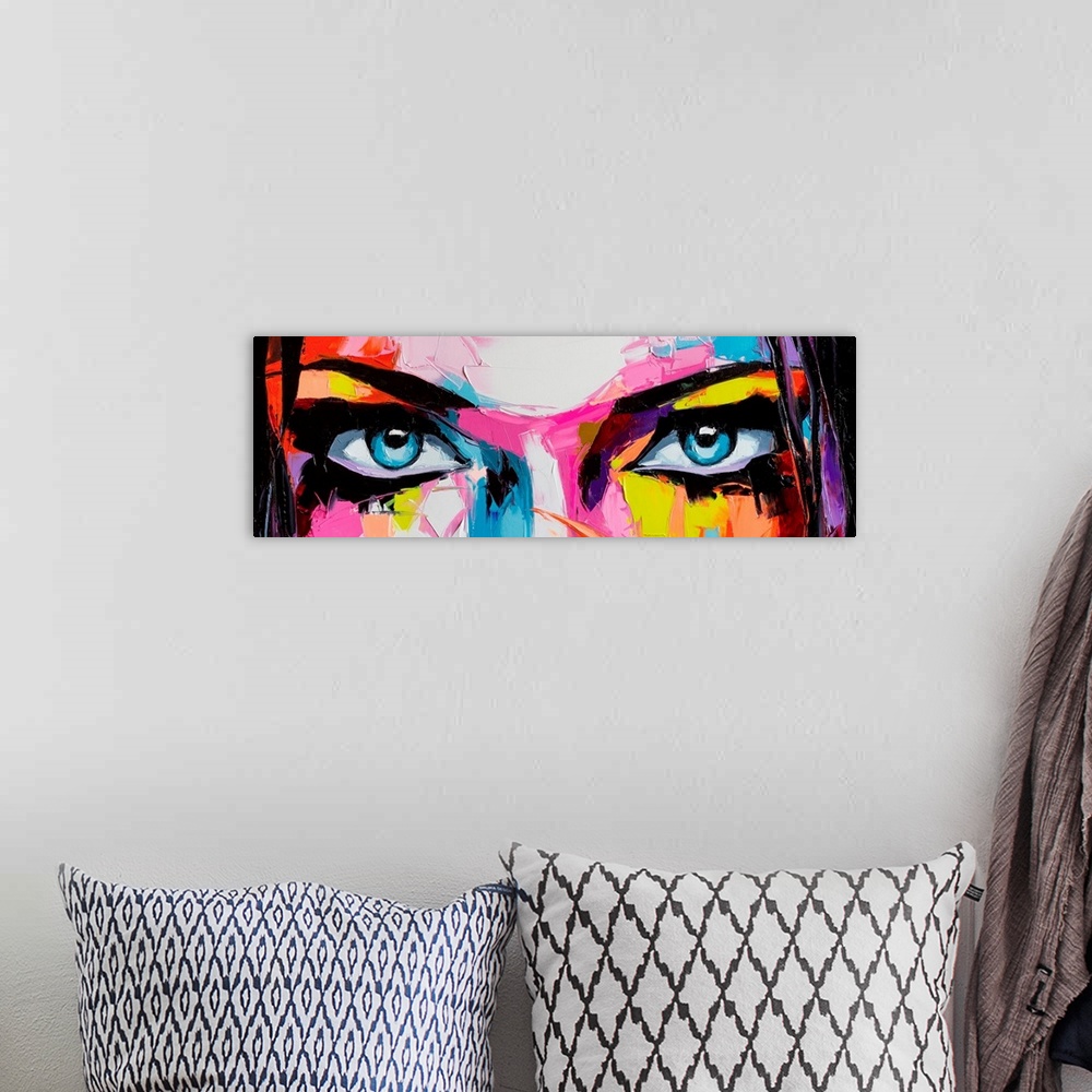 A bohemian room featuring Pop Color Eyes II