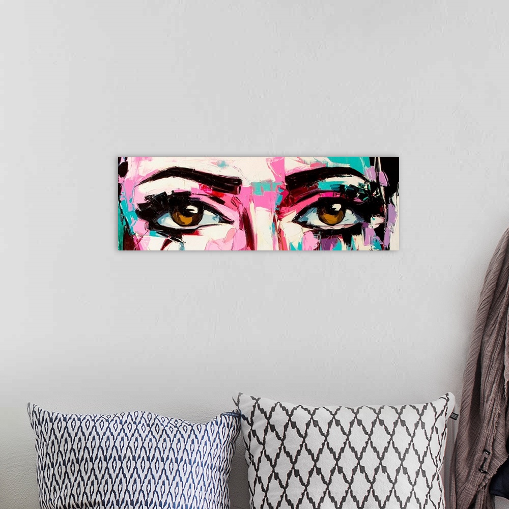 A bohemian room featuring Pop Color Eyes III
