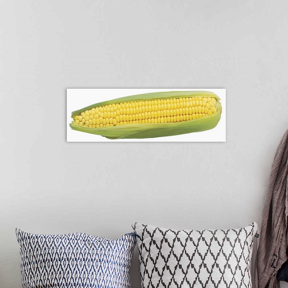 A bohemian room featuring Close-up of fresh corn-on-the-cob