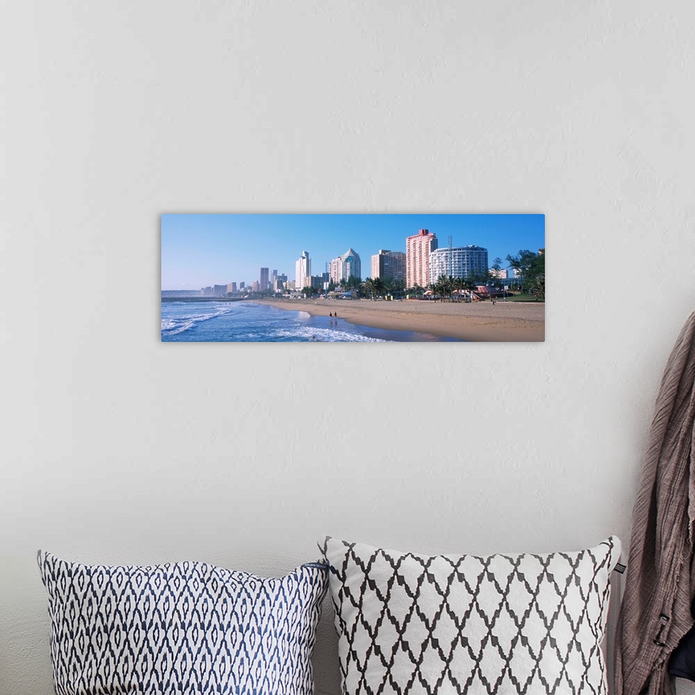 A bohemian room featuring Buildings at the beachfront, Golden Mile, Durban, South Africa