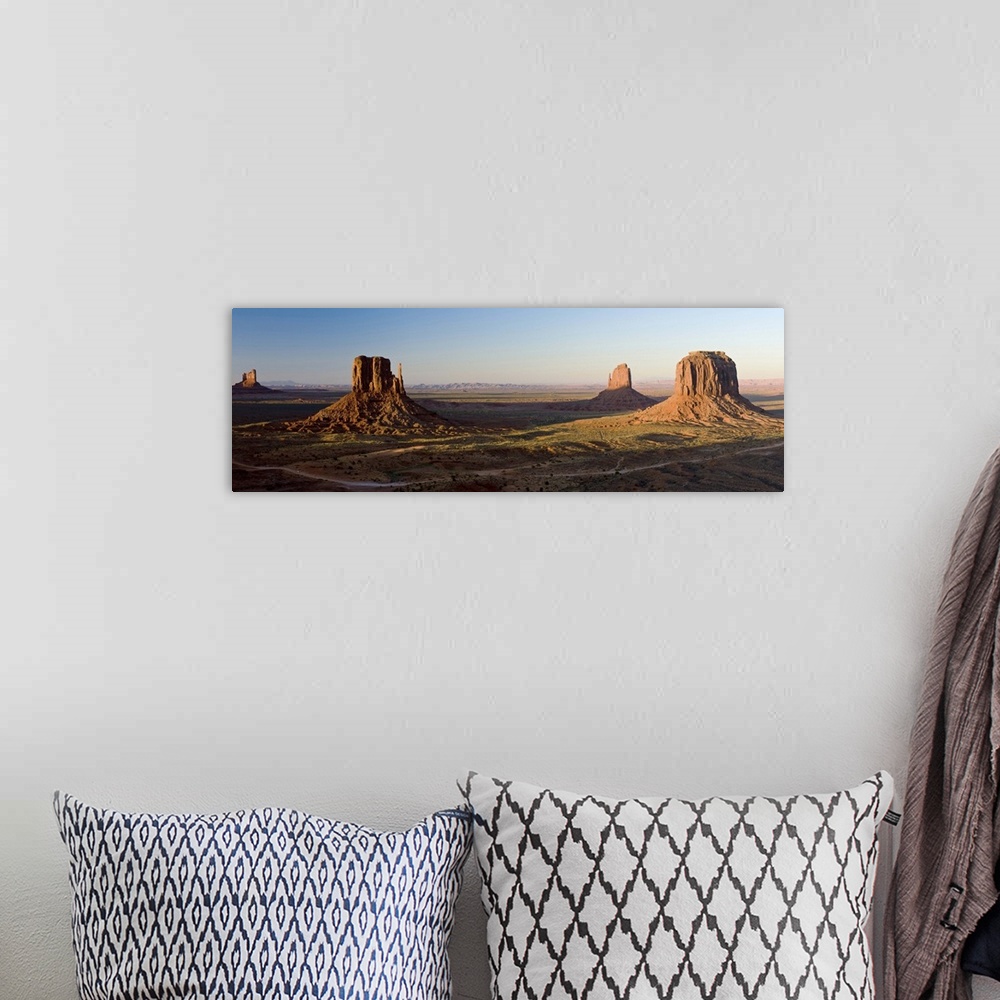 A bohemian room featuring Cliffs on a landscape, Monument Valley, Monument Valley Tribal Park, Utah