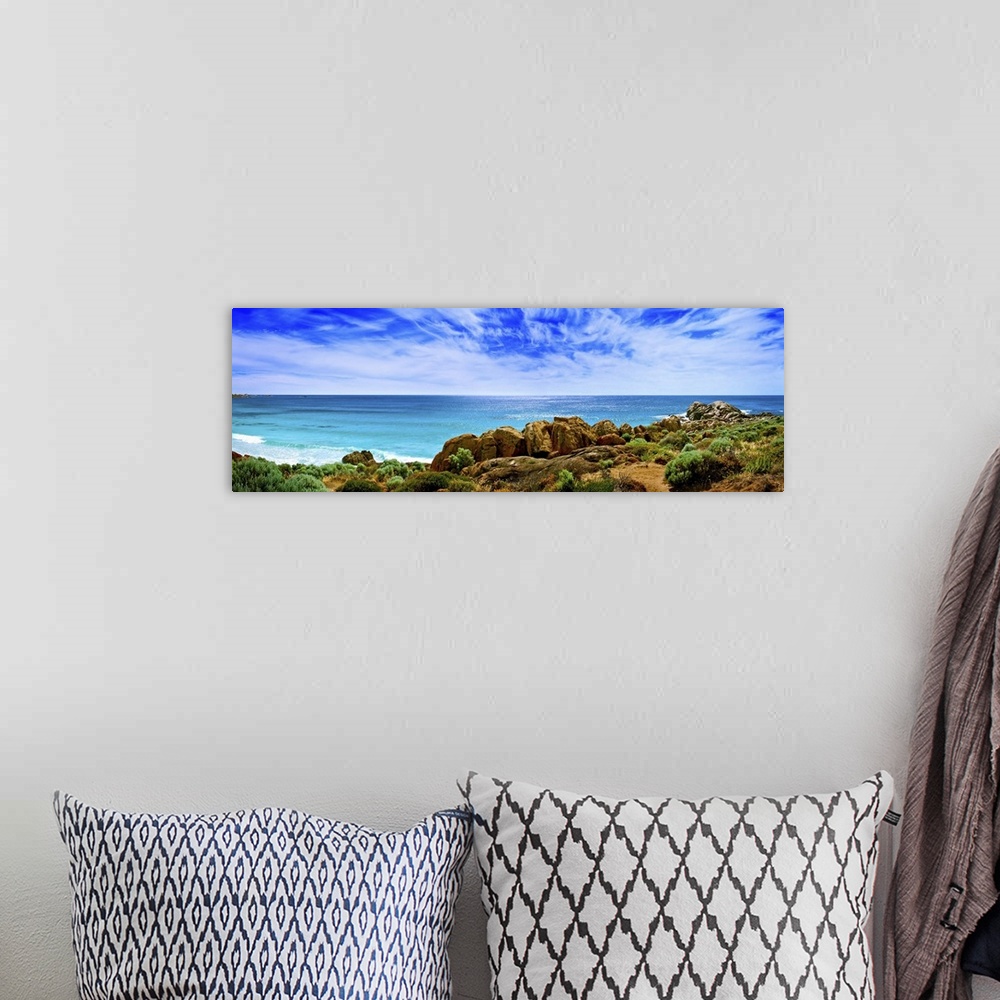 A bohemian room featuring Clouds over the Pacific Ocean, Smiths Beach, Western Australia, Australia.