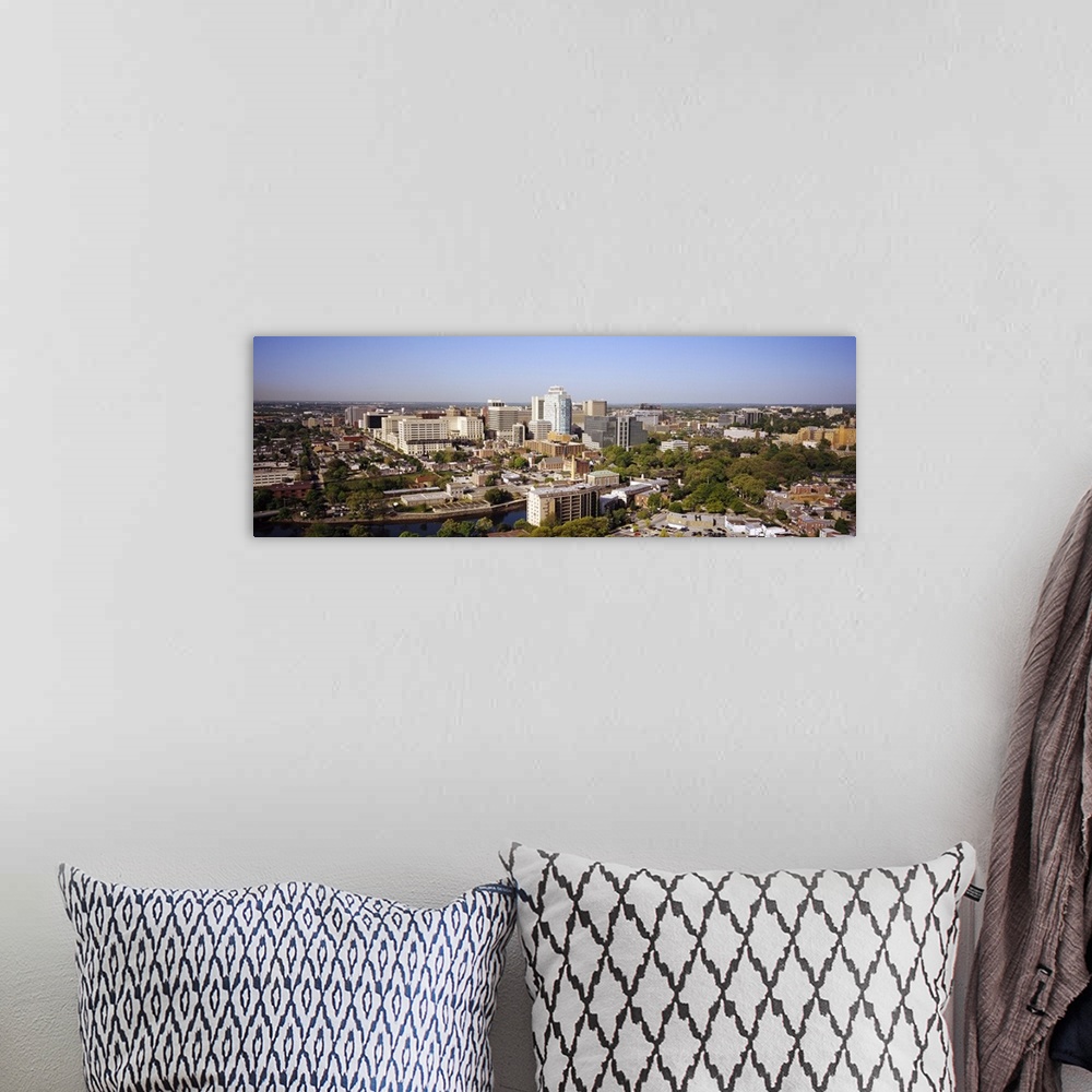 A bohemian room featuring High angle view of a city, Wilmington, Delaware