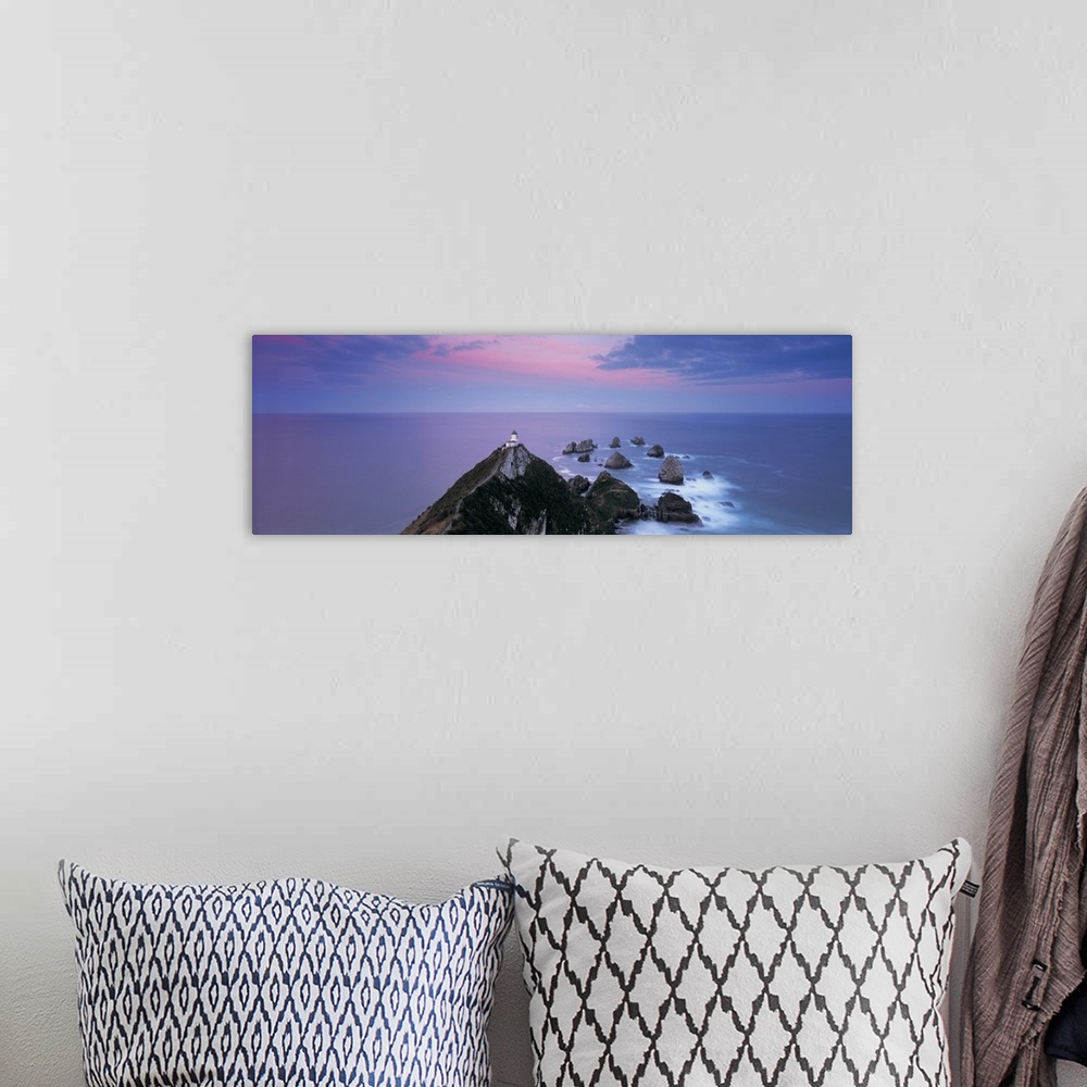 A bohemian room featuring High angle view of a lighthouse, Nugget Point, The Catlins, South Island New Zealand, New Zealand