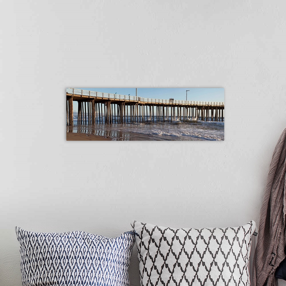 A bohemian room featuring Pier in an ocean, Pismo Beach Pier, Pismo Beach, San Luis Obispo County, California