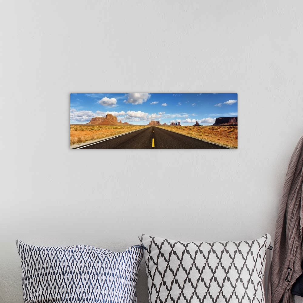 A bohemian room featuring Road, Monument Valley, Arizona, USA