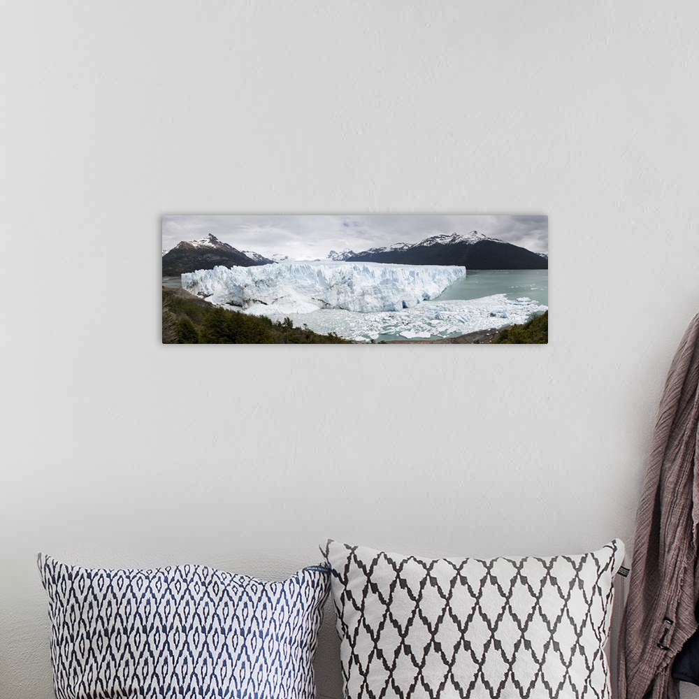 A bohemian room featuring Perito Moreno Glacier on Lago Argentino, El Calafate, Parque Nacional Los Glaciares, UNESCO World...