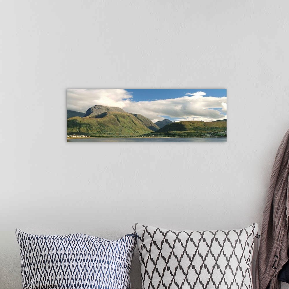A bohemian room featuring View from Corpach towards Ben Nevis, Highland region, Scotland, UK