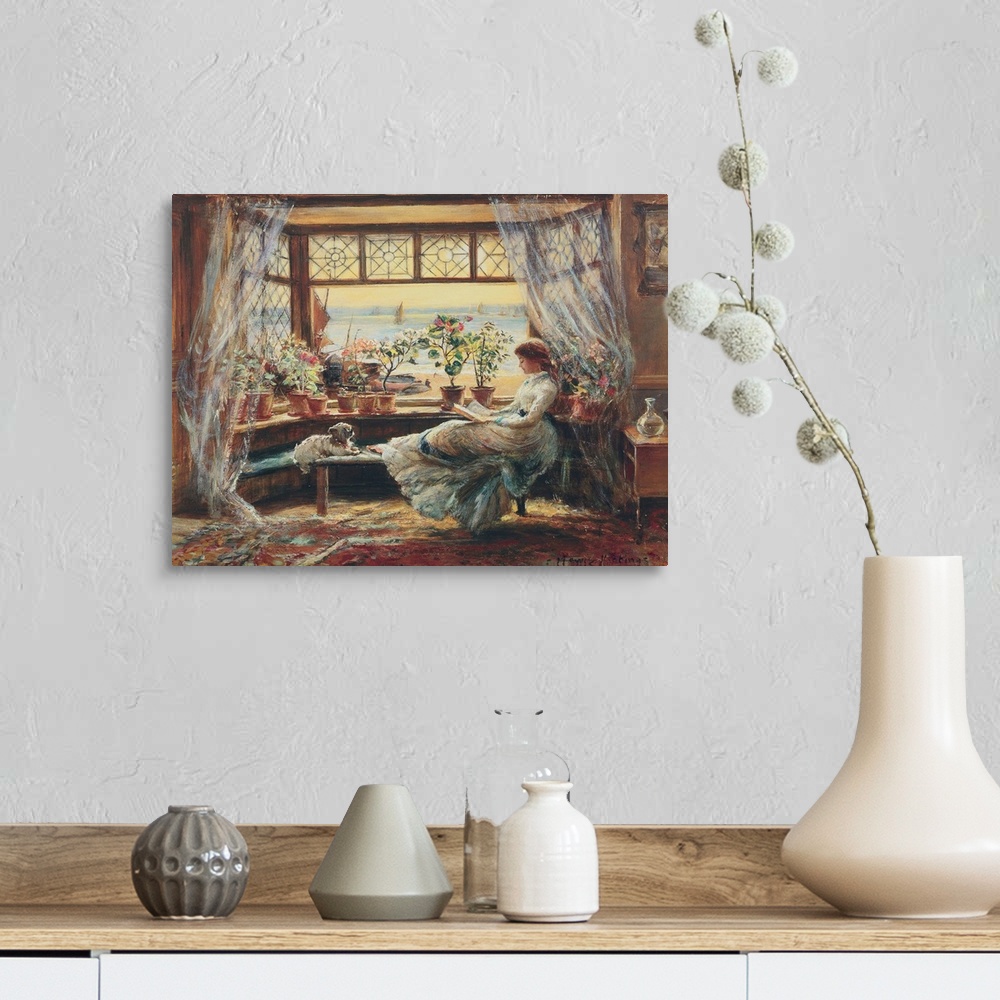 Reading by the window, Hasti Wall Art, Canvas Prints, Framed Prints ...