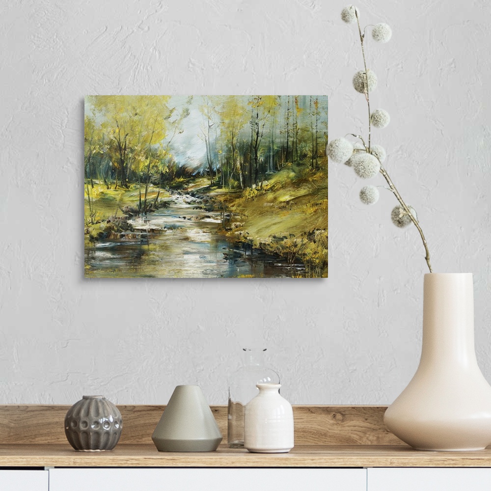 Creek In The Forest Wall Art, Canvas Prints, Framed Prints, Wall Peels ...