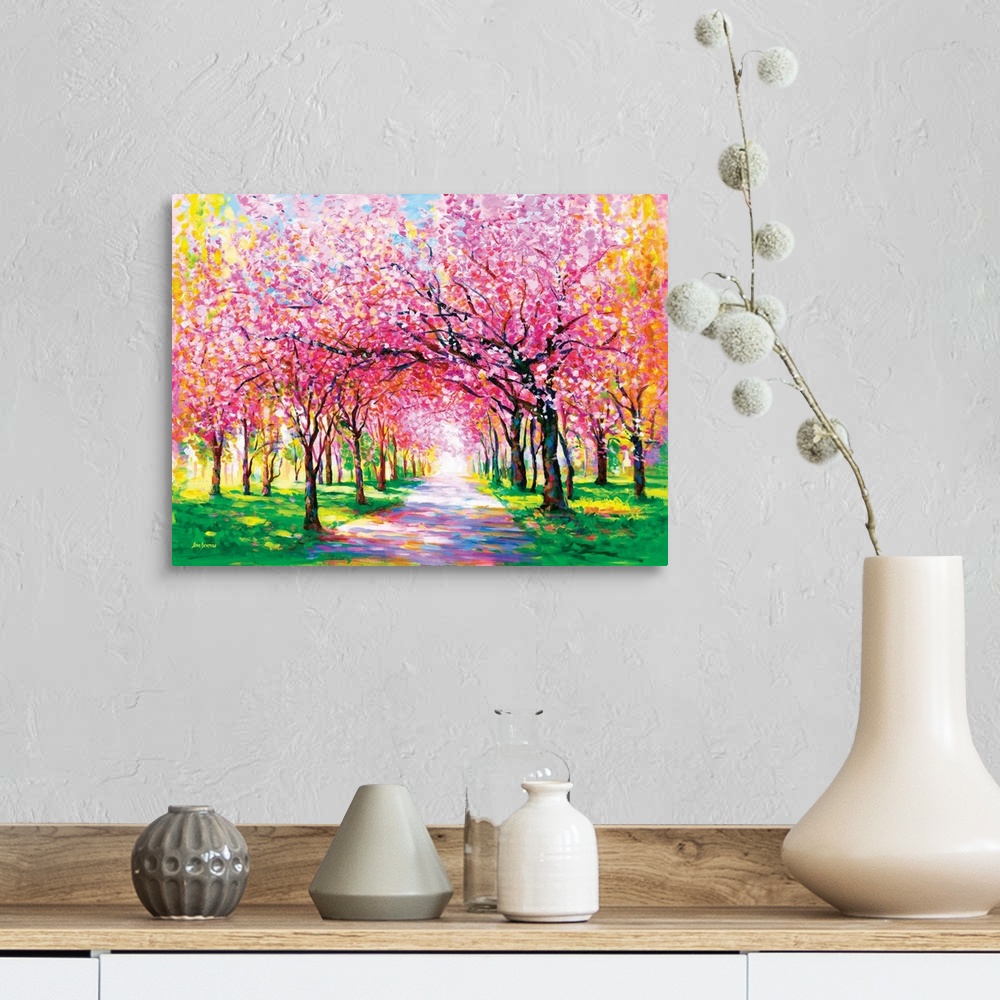 Cherry Blossom Trees Wall Art, Canvas Prints, Framed Prints, Wall Peels ...